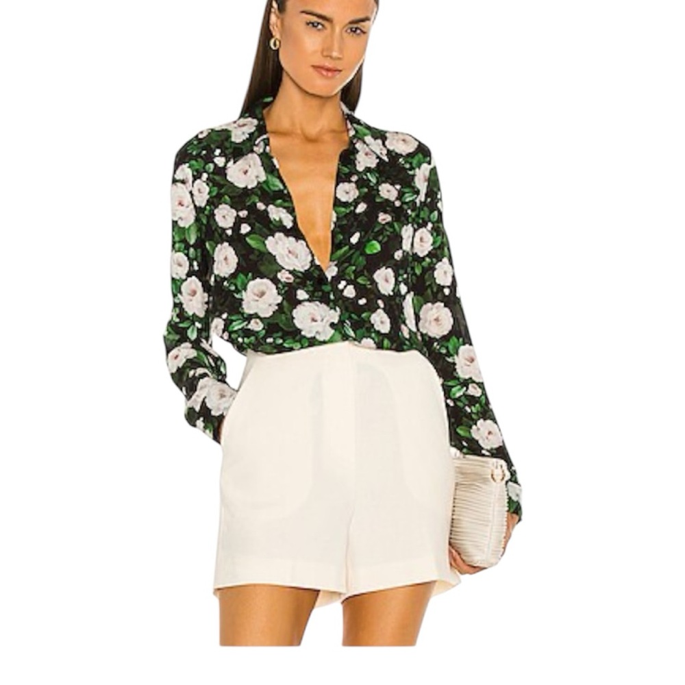 L’AGENCE Floral Blouse
